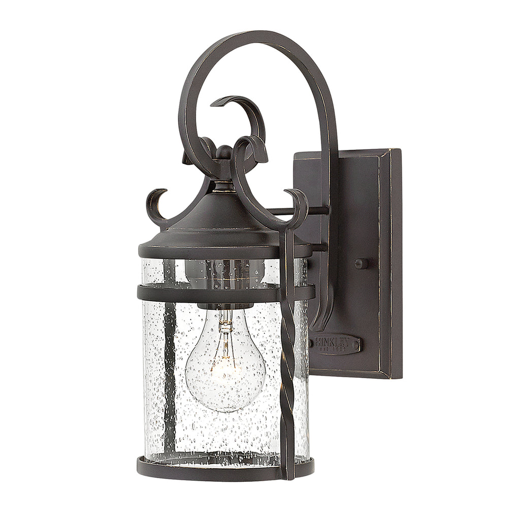 Hinkley Casa 1 Light Wall Lantern in Olde Black