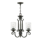 Hinkley Casa 3 Light Chandelier in Olde Black