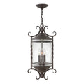 Quintiesse Casa 3 Light Chain Lantern Olde Black