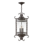 Quintiesse Casa 3 Light Chain Lantern Olde Black
