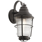 Quintiesse Chance Harbor Large Wall Lantern Weathered Zinc