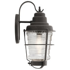 Quintiesse Chance Harbor Medium Wall Lantern Weathered Zinc