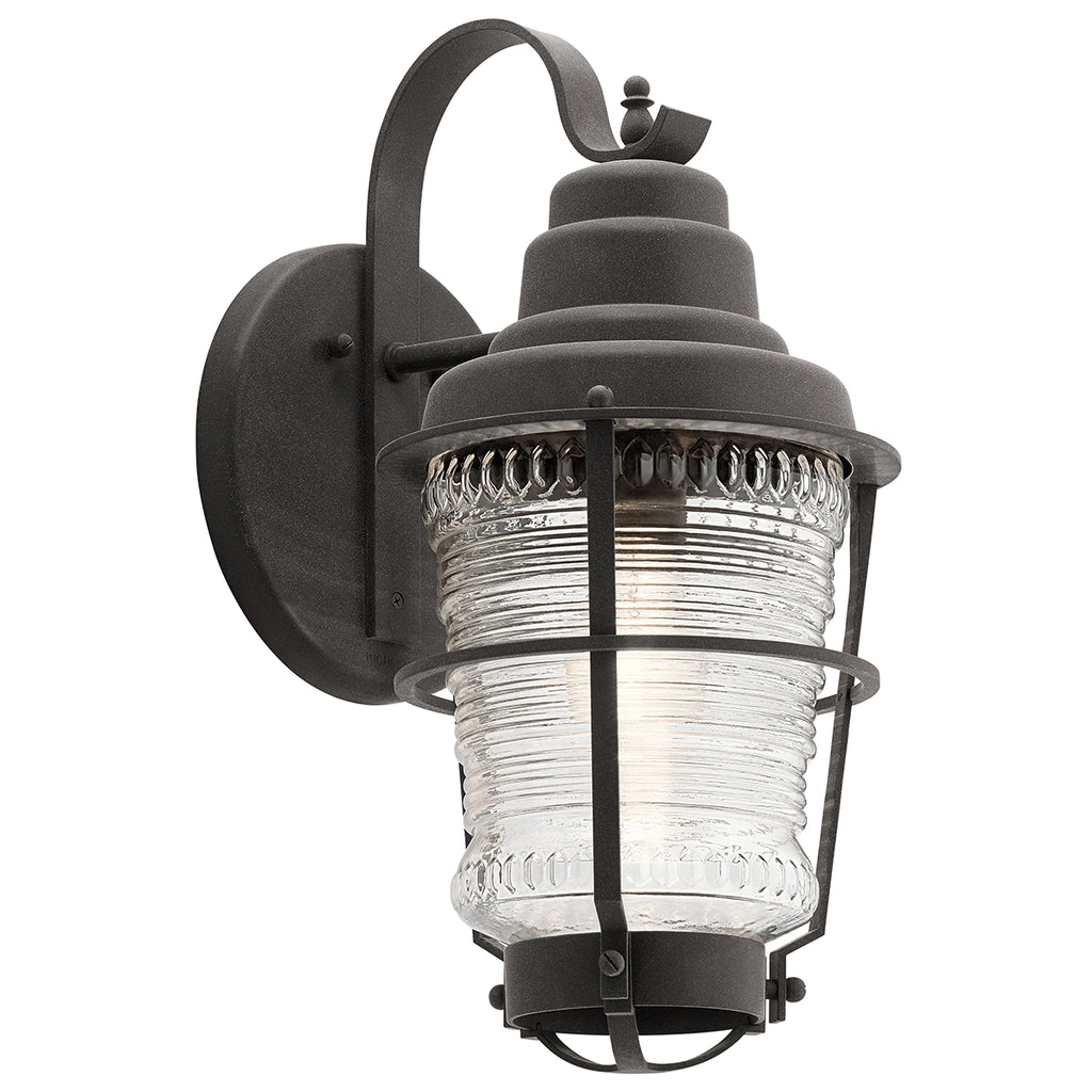 Quintiesse Chance Harbor Medium Wall Lantern Weathered Zinc