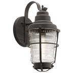 Quintiesse Chance Harbor Medium Wall Lantern Weathered Zinc
