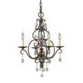 Feiss Chateau 4 Light Chandelier in Mocha Bronze