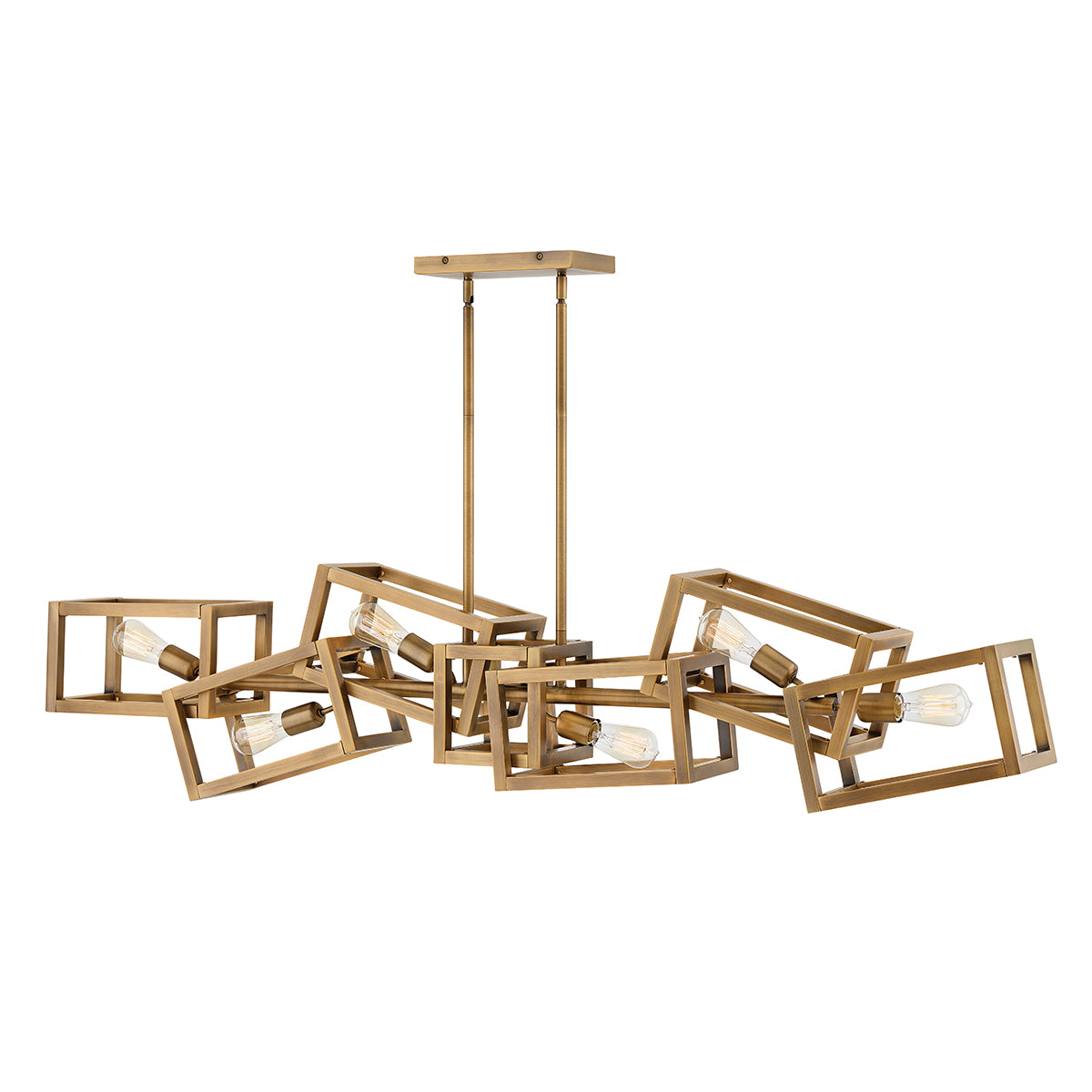 Quintiesse Ensemble 6 Light Bar Pendant Light Brushed Bronze