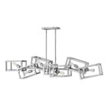 Quintiesse Ensemble 6 Light Bar Pendant Light Polished Nickel