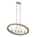 Kichler Grand Bank 5 Light Chandelier in Distressed Antique Grey