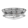 Quintiesse Hadrian 2 Light Flush Ceiling Light Chrome