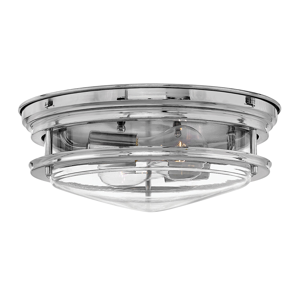 Quintiesse Hadrian 2 Light Flush Ceiling Light Chrome