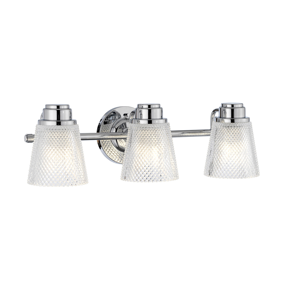 Quintiesse Hudson 3 Light Wall Light Polished Chrome