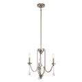 Quintiesse Karlee 3 Light Chandelier Classic Pewter