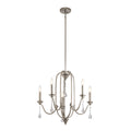 Quintiesse Karlee 5 Light Chandelier Classic Pewter