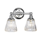 Quintiesse Keynes 2 Light Wall Light Polished Chrome