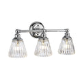 Quintiesse Keynes 3 Light Wall Light Polished Chrome