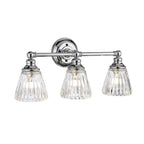 Quintiesse Keynes 3 Light Wall Light Polished Chrome