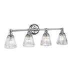 Quintiesse Keynes 4 Light Wall Light Polished Chrome