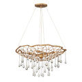 Quintiesse Laguna 4 Light Pendant Light Burnished Gold