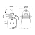 Quintiesse Lasalle Outdoor Medium Wall Lantern in Western Bronze