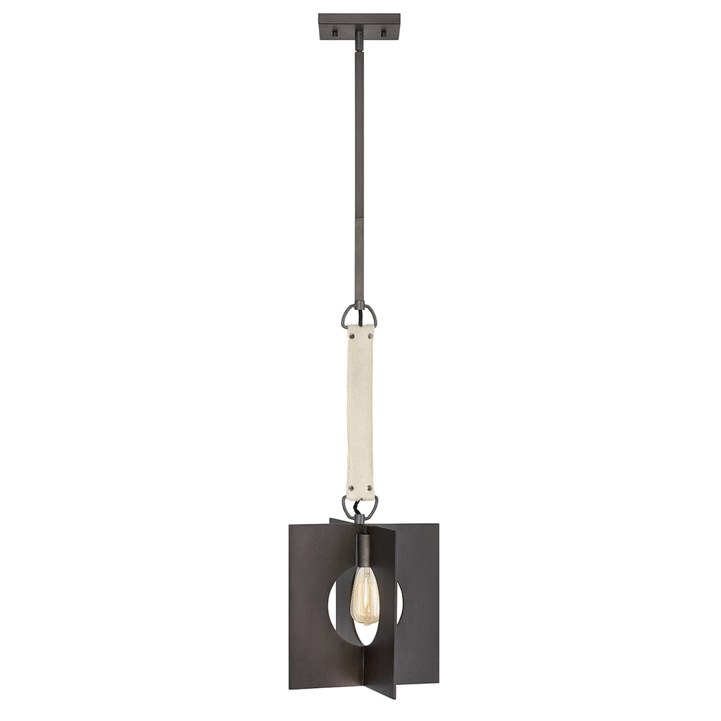 Quintiesse Ludlow 1 Light Pendant Light Brushed Graphite