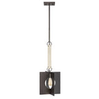 Quintiesse Ludlow 1 Light Pendant Light Brushed Graphite