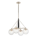 Quintiesse Marilyn 4 Light Chandelier Polished Nickel