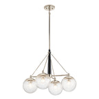 Quintiesse Marilyn 4 Light Chandelier Polished Nickel