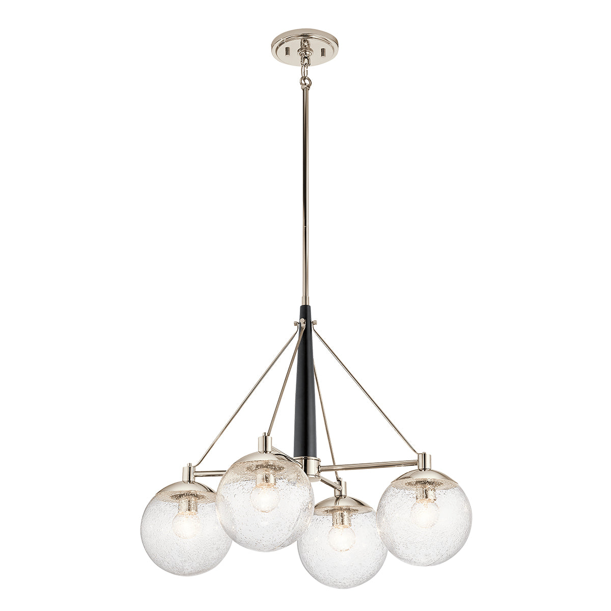 Quintiesse Marilyn 4 Light Chandelier Polished Nickel