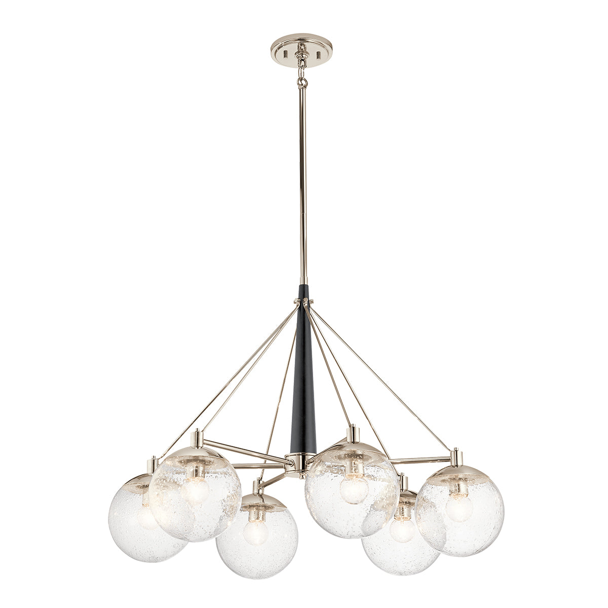 Quintiesse Marilyn 6 Light Chandelier Polished Nickel