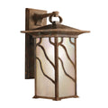 Quintiesse Morris Large 1 Light Wall Lantern Distressed Copper