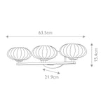 Quintiesse Pim Bathroom 3 Light Wall Light in Polished Chrome