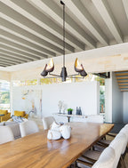 Quintiesse Ren 5 Light Chandelier Black Gold
