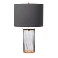 Quintiesse Reno Table Lamp Polished Nickel Smoke