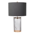 Quintiesse Reno Table Lamp Polished Nickel Smoke