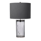 Quintiesse Reno Table Lamp Polished Nickel Smoke