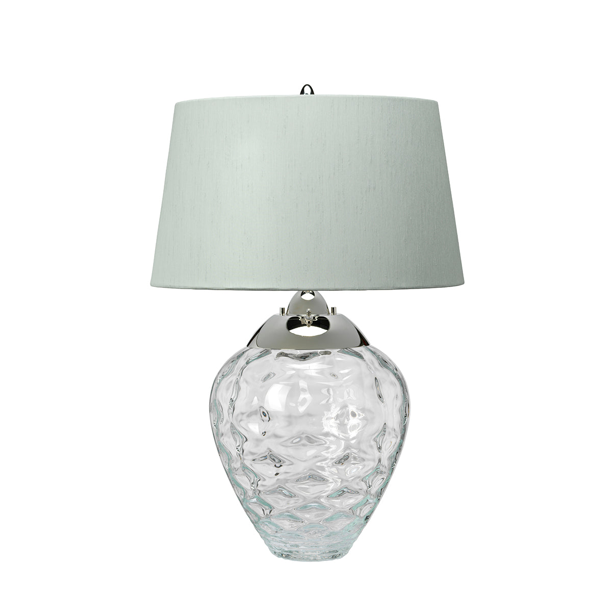Quintiesse Samara Table Lamp Polished Nickel Clear