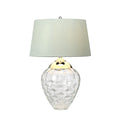 Quintiesse Samara Table Lamp Polished Nickel Clear