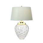 Quintiesse Samara Table Lamp Polished Nickel Clear