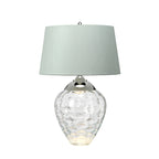 Quintiesse Samara Table Lamp Polished Nickel Clear