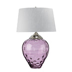 Quintiesse Samara Large Table Lamp Plum Tinted Glass