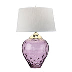Quintiesse Samara Large Table Lamp Plum Tinted Glass