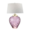 Quintiesse Samara Large Table Lamp Plum Tinted Glass