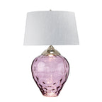 Quintiesse Samara Large Table Lamp Plum Tinted Glass
