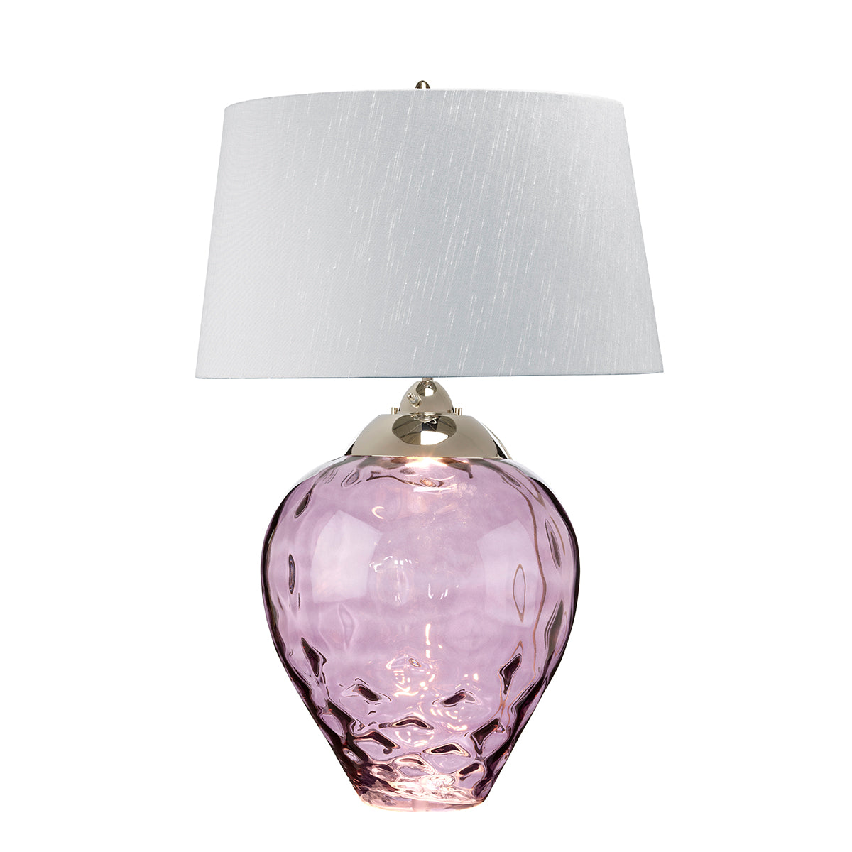 Quintiesse Samara Large Table Lamp Plum Tinted Glass
