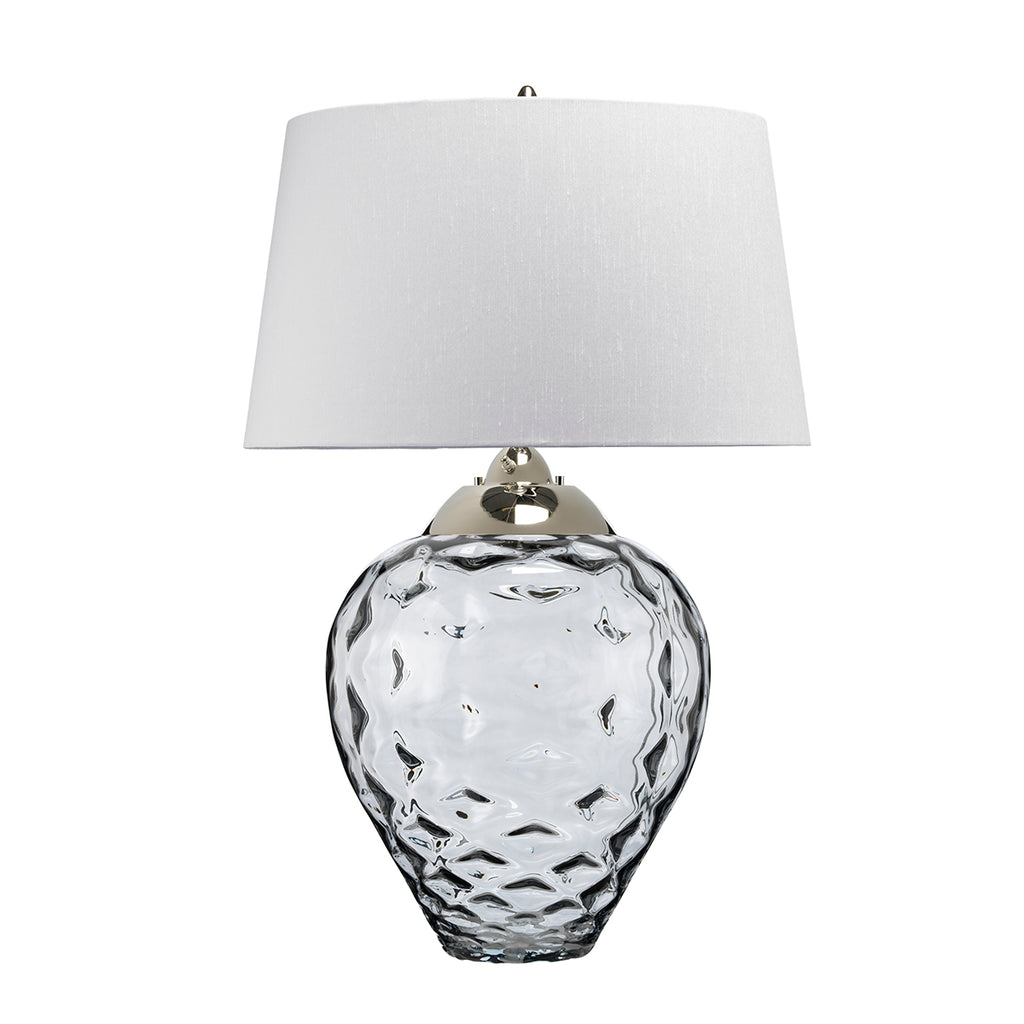 Quintiesse Samara Large Table Lamp Smoke Tinted Glass