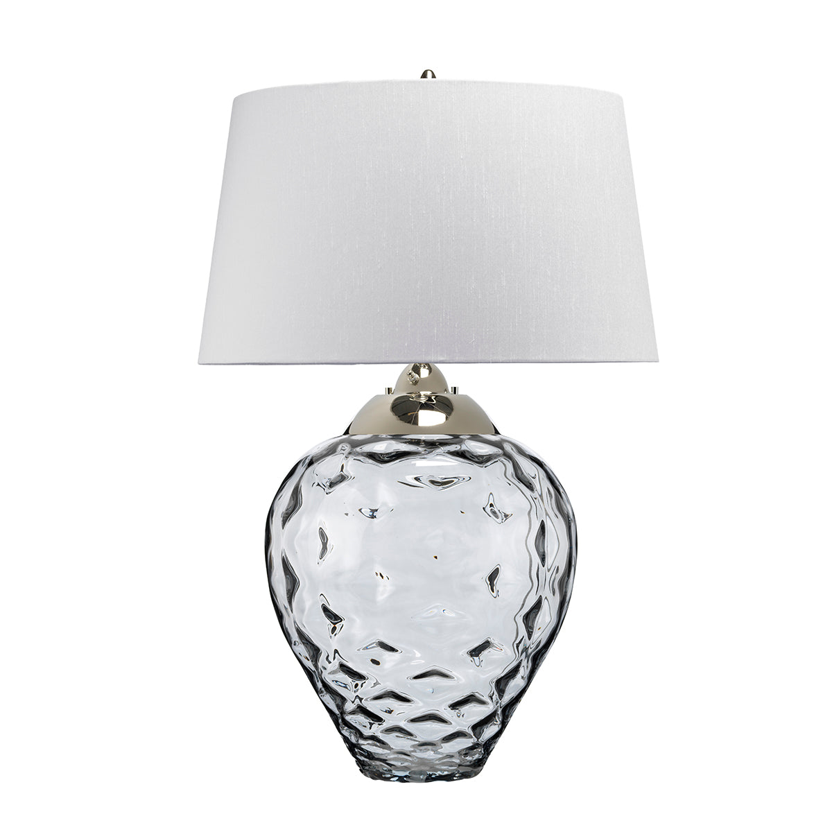 Quintiesse Samara Large Table Lamp Smoke Tinted Glass