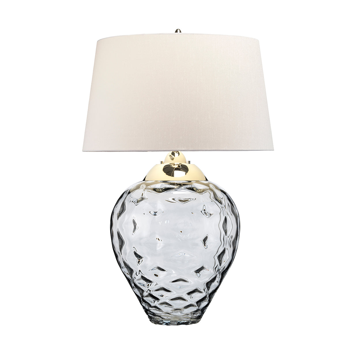 Quintiesse Samara Large Table Lamp Smoke Tinted Glass