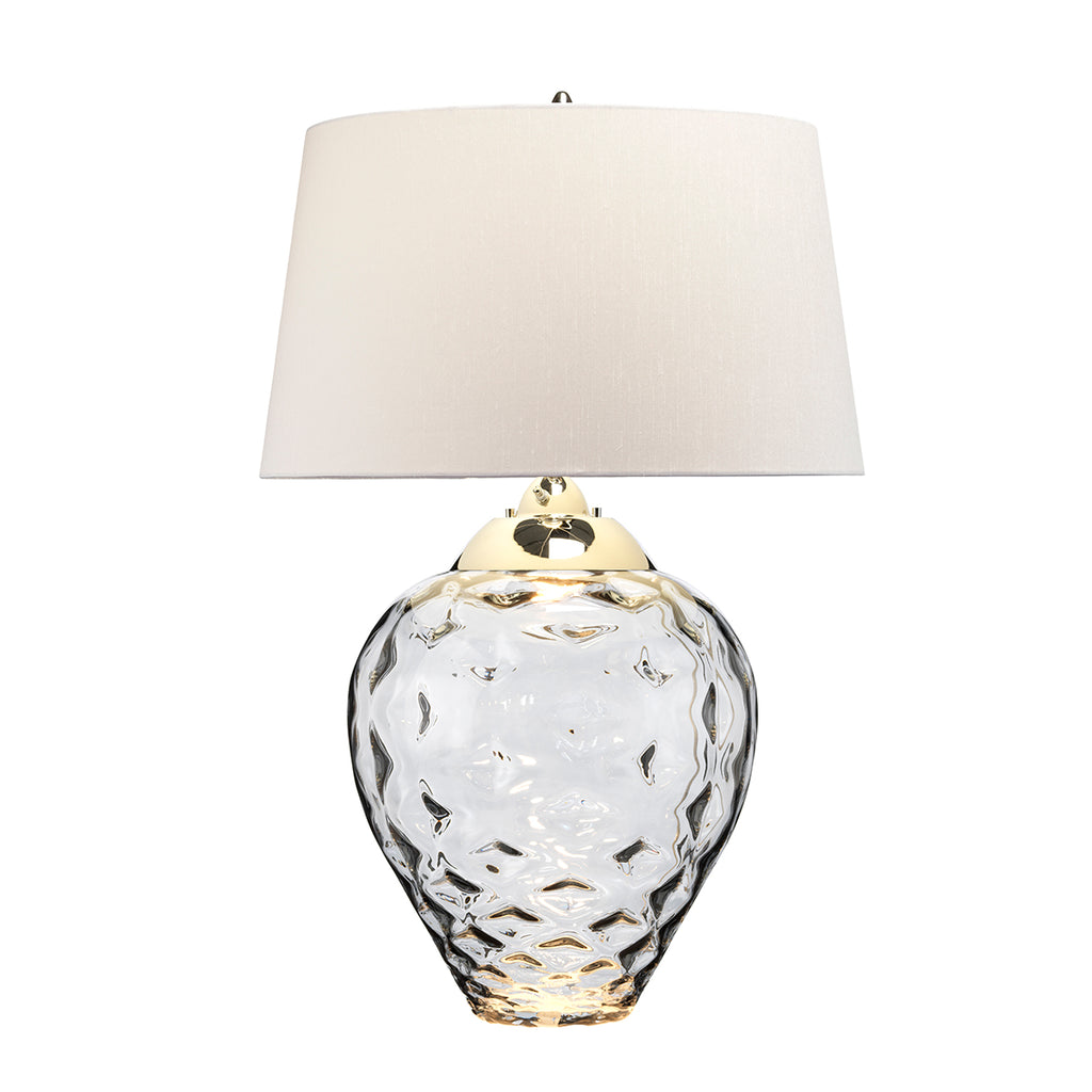 Quintiesse Samara Large Table Lamp Smoke Tinted Glass
