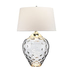 Quintiesse Samara Large Table Lamp Smoke Tinted Glass