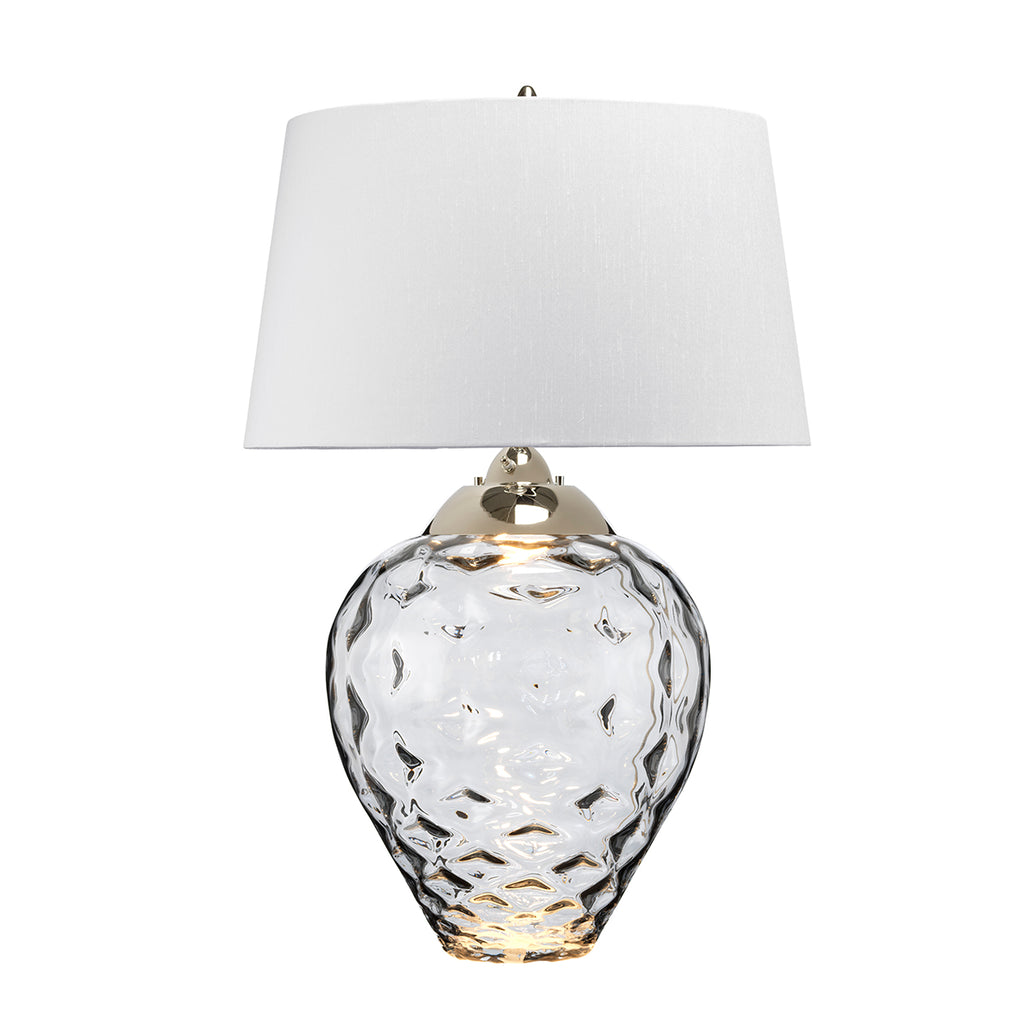 Quintiesse Samara Large Table Lamp Smoke Tinted Glass